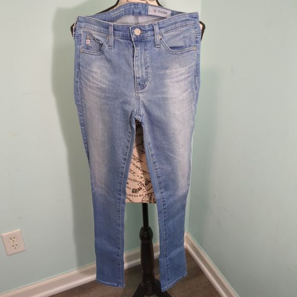 Ag Adriano Goldschmied Denim - AG Adriano Goldschmied Women Jeans Size 26 Blue The Middi Ankle Mid Rise